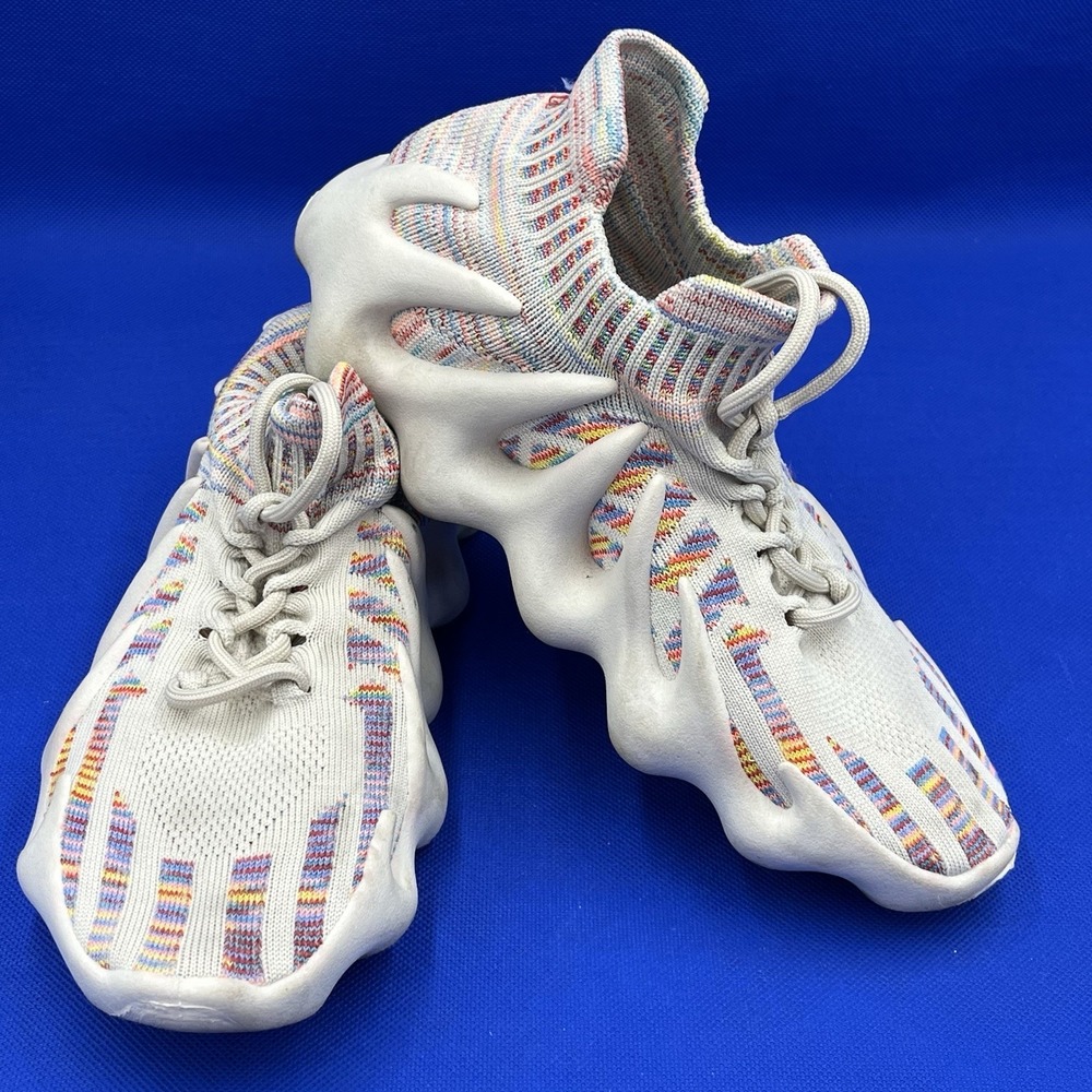 Rogue Helium Wave Multi Color Woven Cream Color Sneaker Size 9 Funky Fun Street